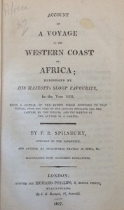 Account of a Voyage title page