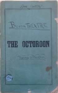 Cover of Octoroon promptbook